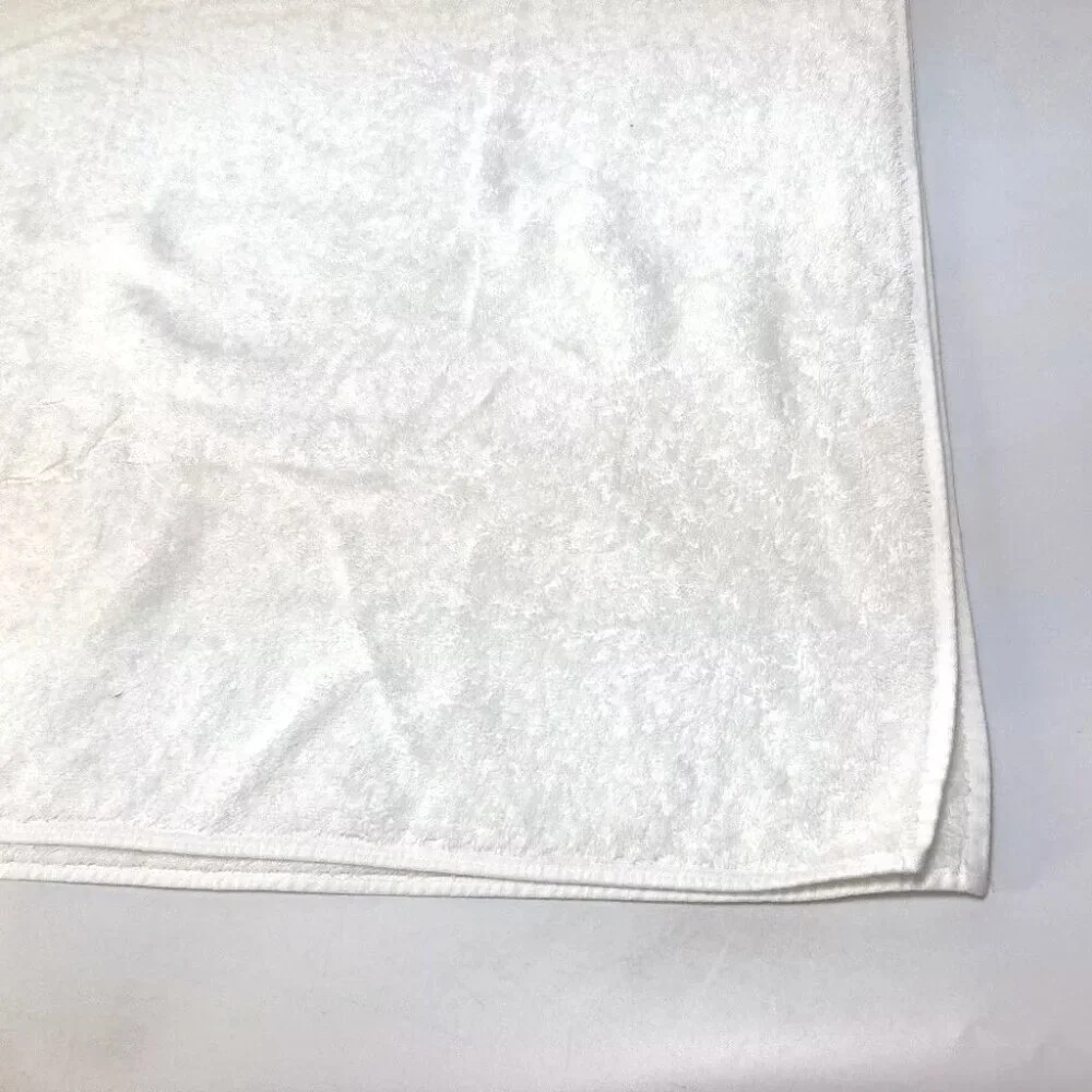 PRADA Bath towel Interior Throw Blanket logo Beach towel towel cotton White
